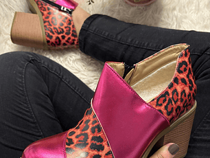 Botin Fucsia Leopardo