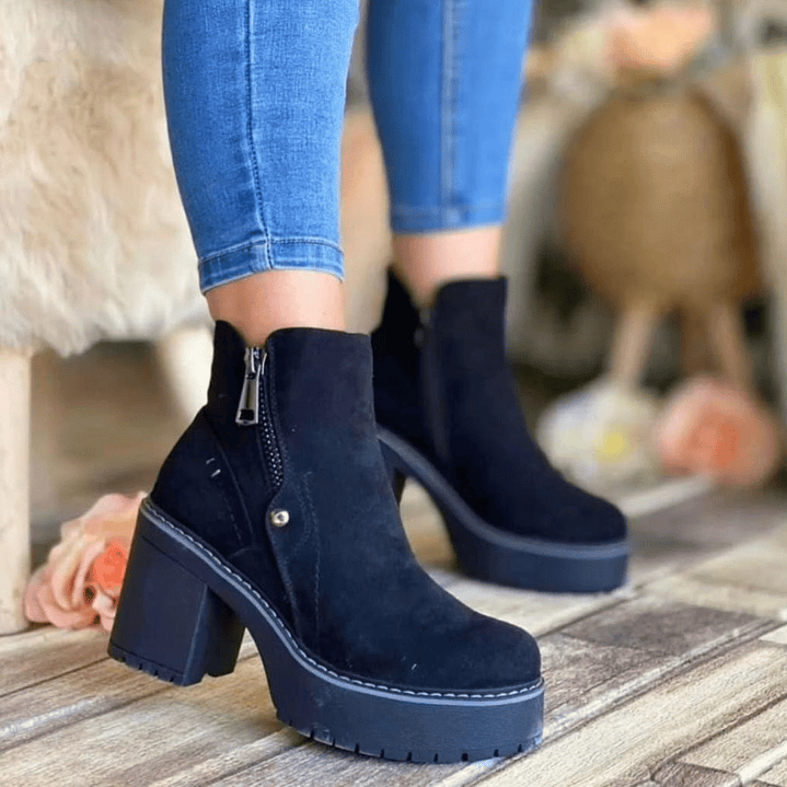 BOTIN GAMUZADO NEGRO 1