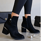 BOTIN GAMUZADO NEGRO BELLA  - Miniatura 1