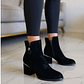 BOTIN GAMUZADO NEGRO BELLA  - Miniatura 3