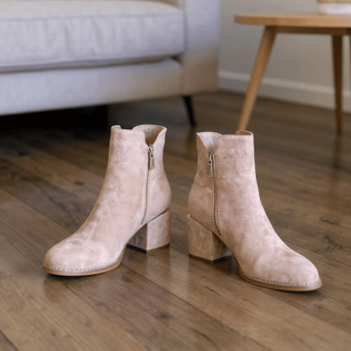 BOTIN GAMUZADO  BEIGE BELLA  2