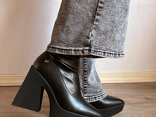 BOTIN ECOCUERO LIZ BLACK