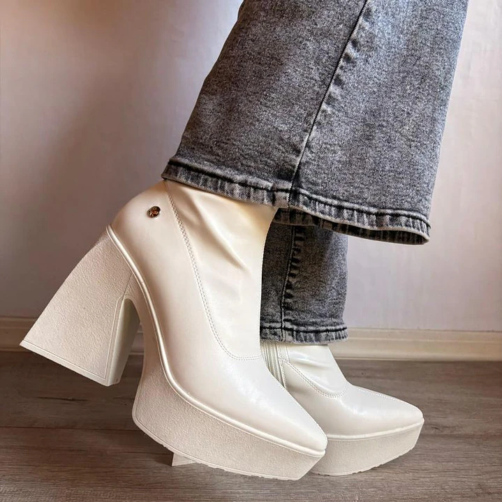 BOTIN ECOCUERO LIZ  WHITE 2