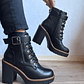 BOTIN EMMA ECO CORDONES NEGRO - Miniatura 1