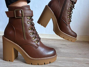 BOTIN  EMMA ECO CORDONES BROWM