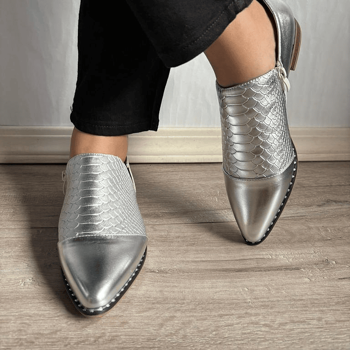 Mocasin Silver Escamas 1