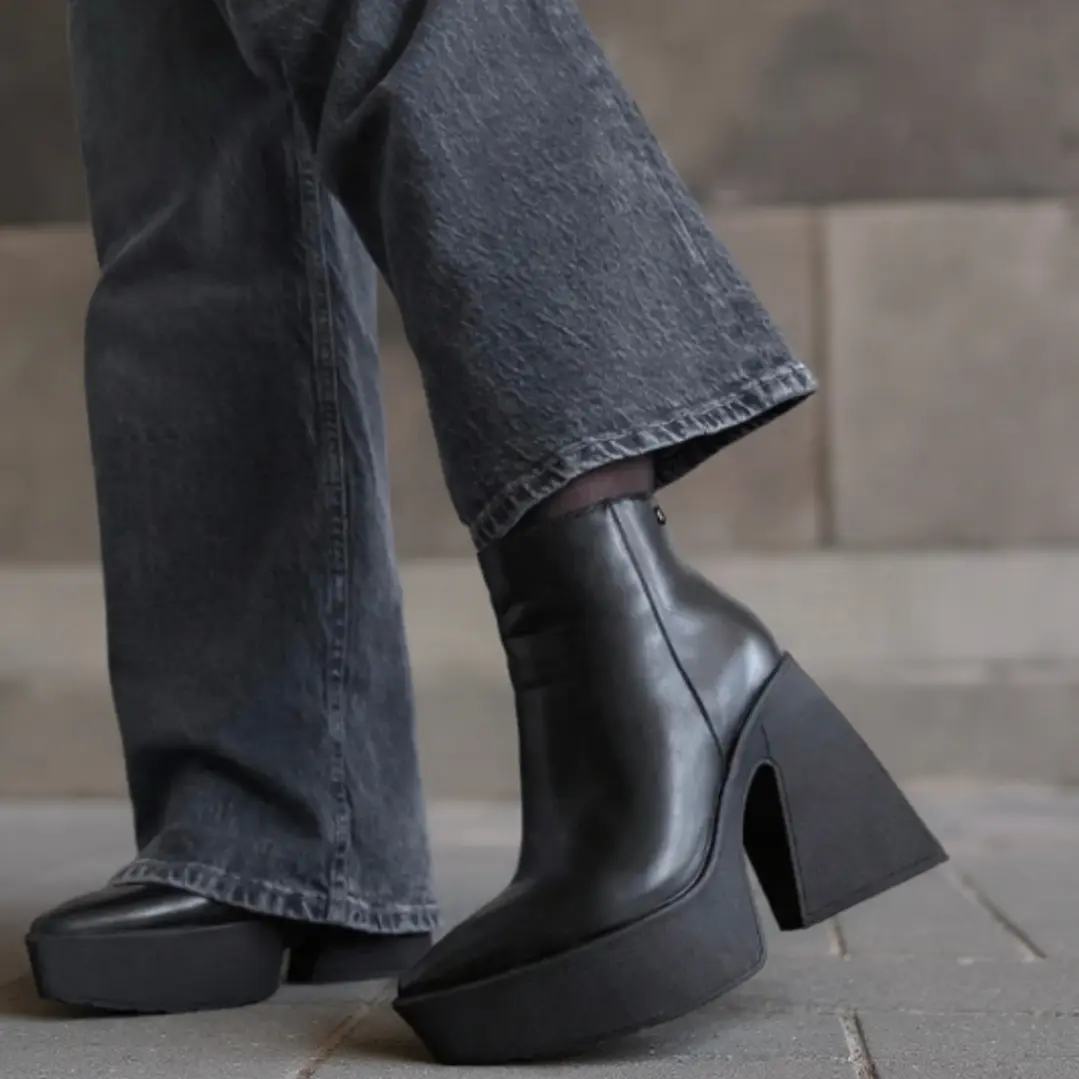 BOTIN LIZ ECOCUERO NEGRO 5