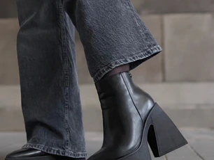 BOTIN LIZ ECOCUERO NEGRO