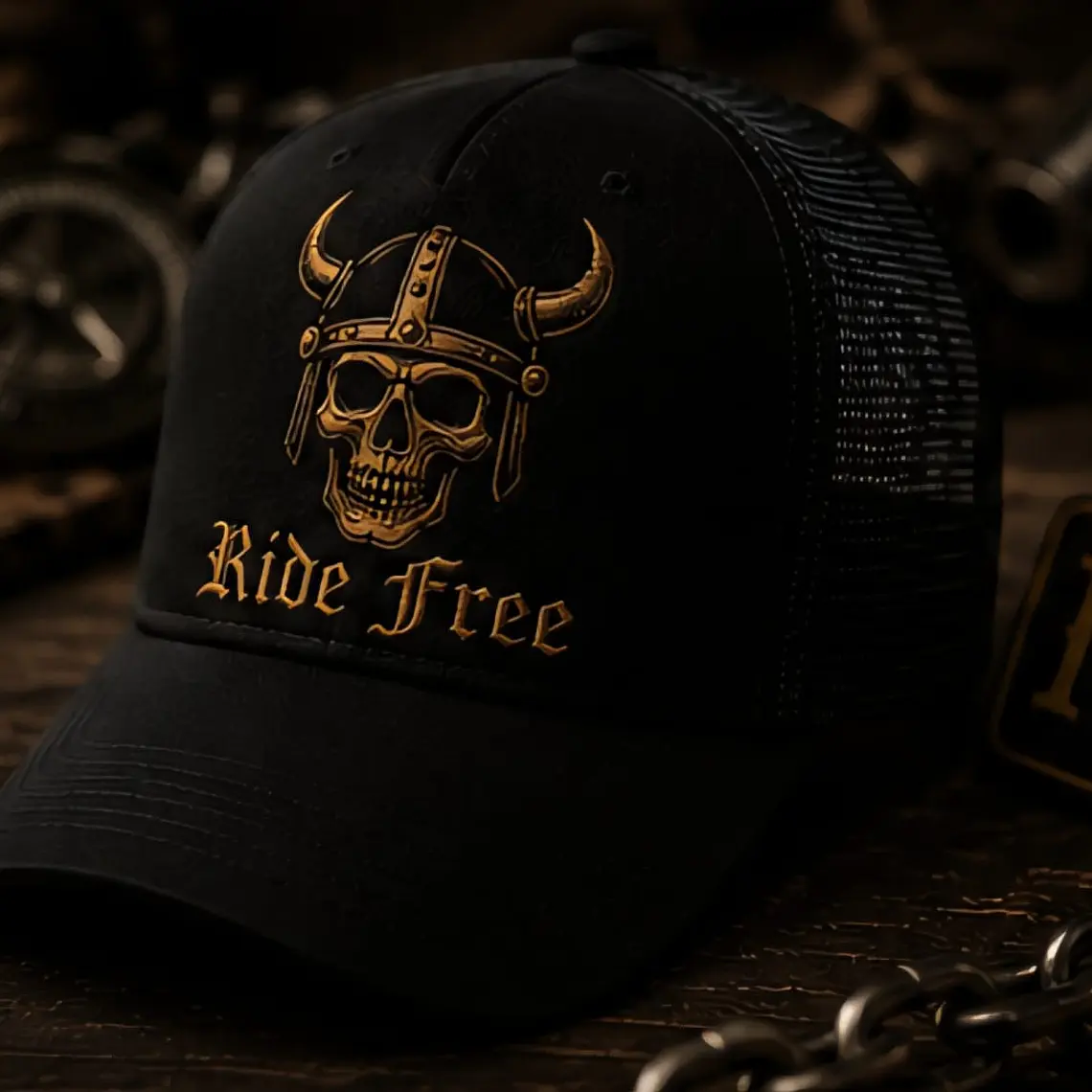 Ride Free Trucker Cap — Biker Edition 1