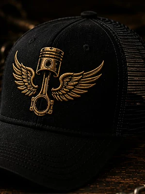 Pistón Wings Trucker Cap — Biker Edition
