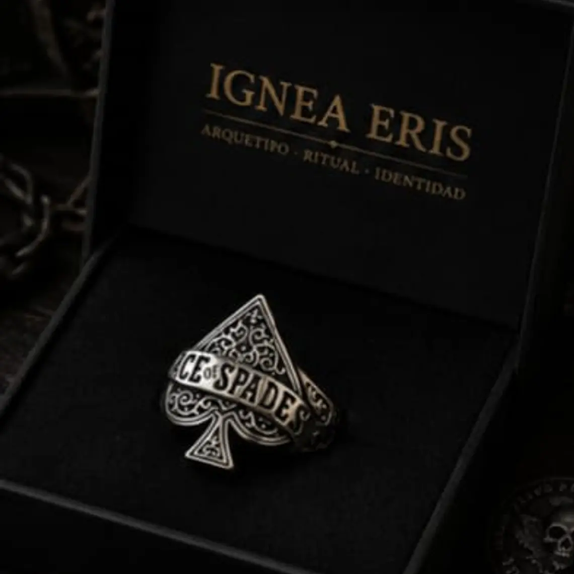 ACE OF SPADES RING— BIKER EDITION 1