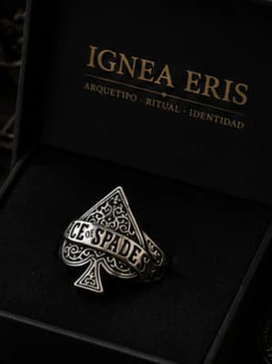 ACE OF SPADES RING— BIKER EDITION
