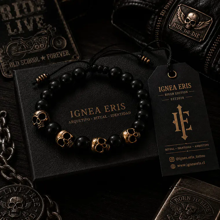 Pulsera Skull Shadow – Biker Edition 1