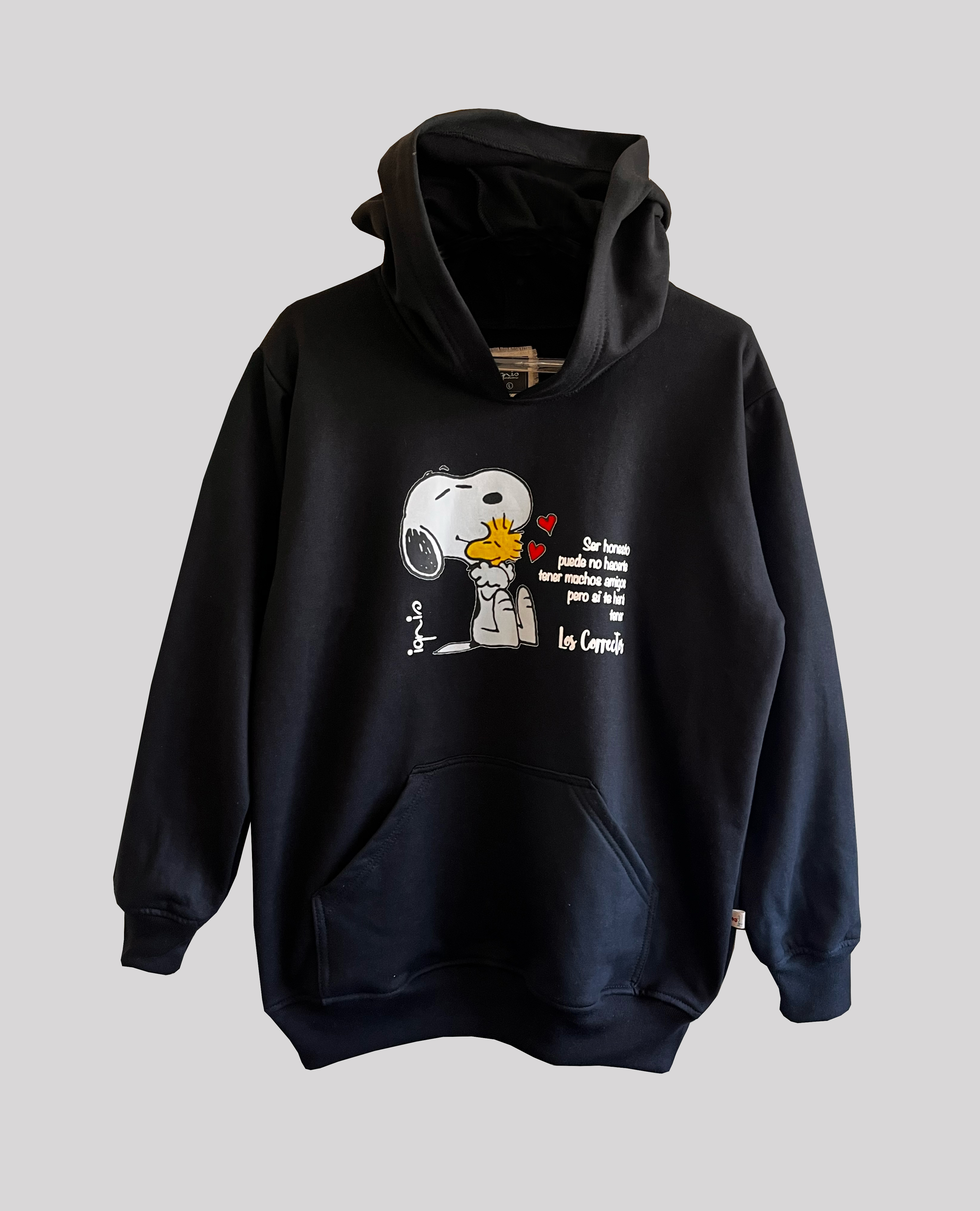 Polerón Snoopy Negro