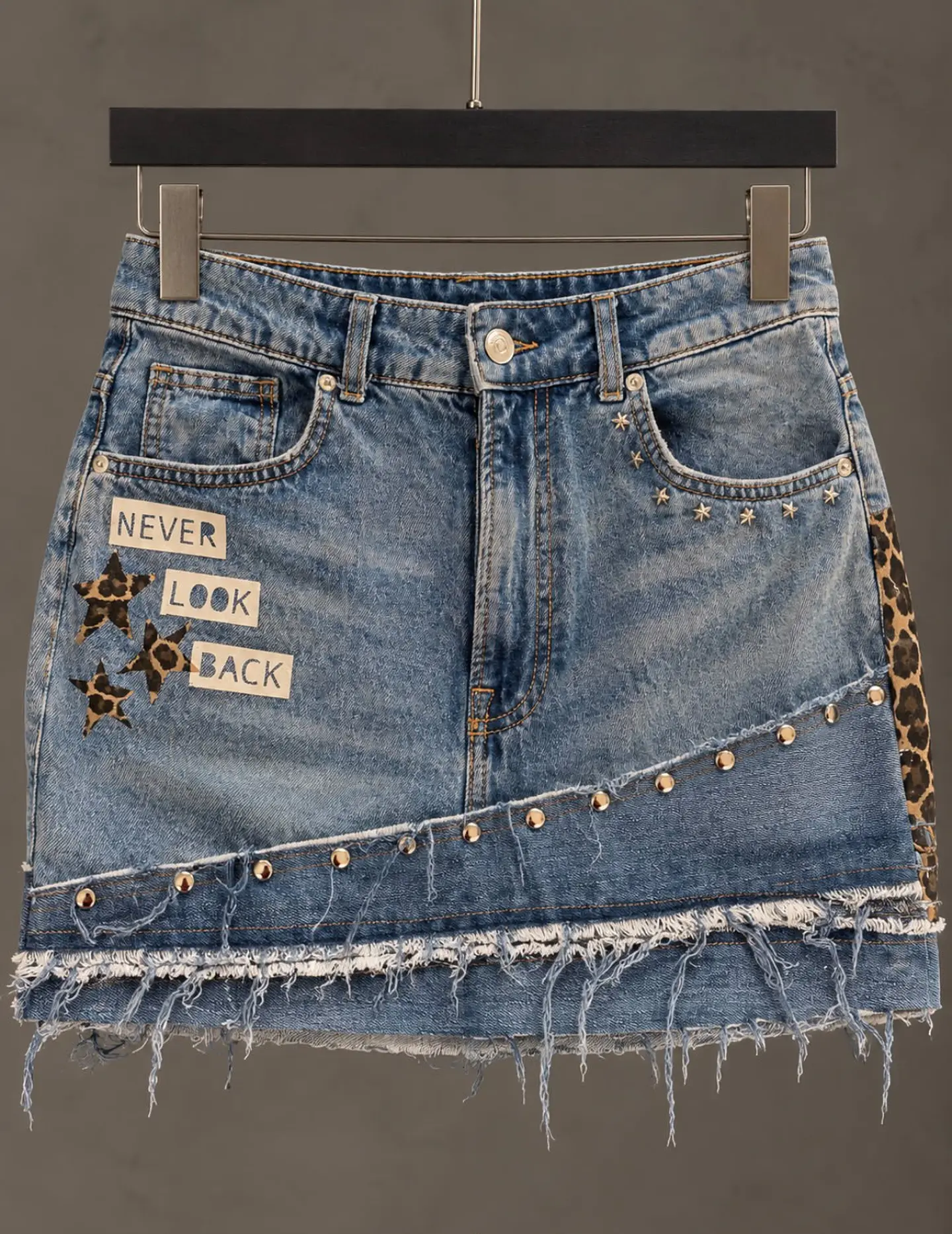 FALDA DENIM CUSTOM | NEVER LOOK BACK 3