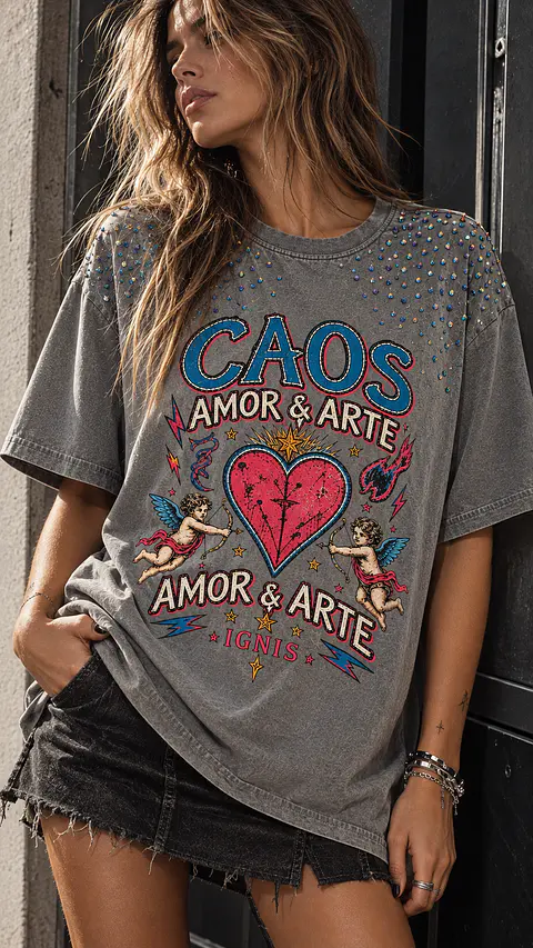 POLERA CAOS, AMOR & ARTE | COLOR EDITION 