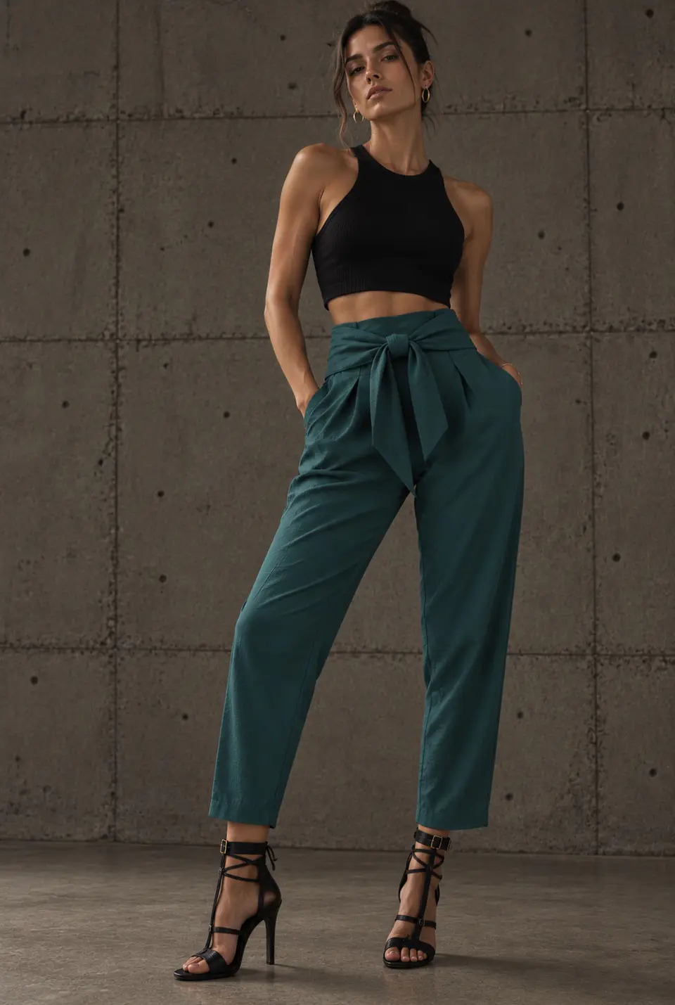 PANTALÓN FREE FORM | PETROL GREEN 1