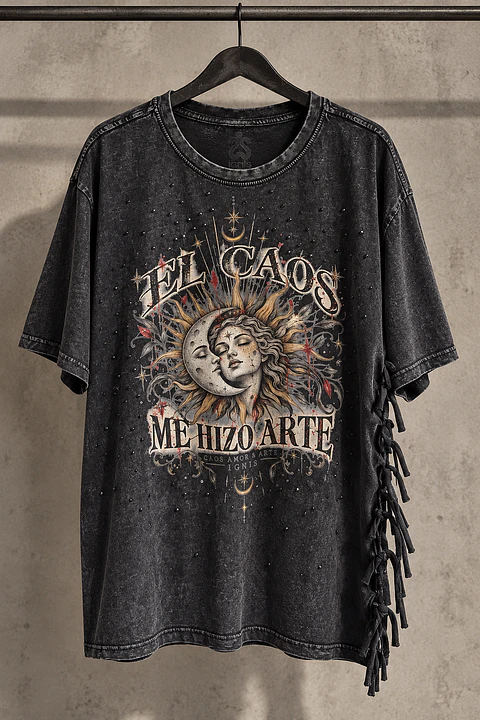 POLERA EL CAOS ME HIZO ARTE