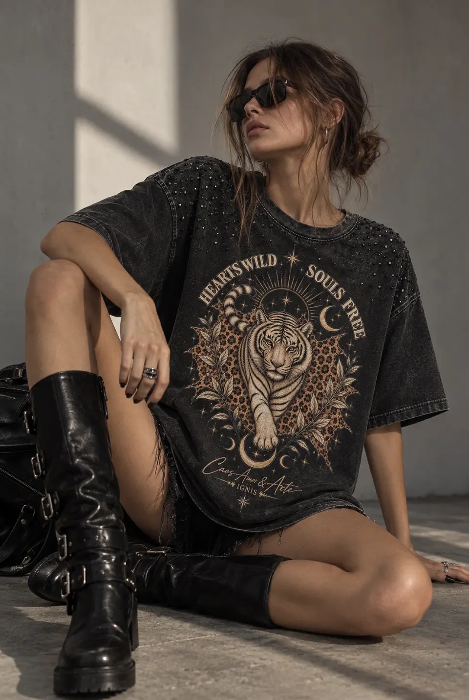 POLERA HEARTS WILD, SOULS FREE 3