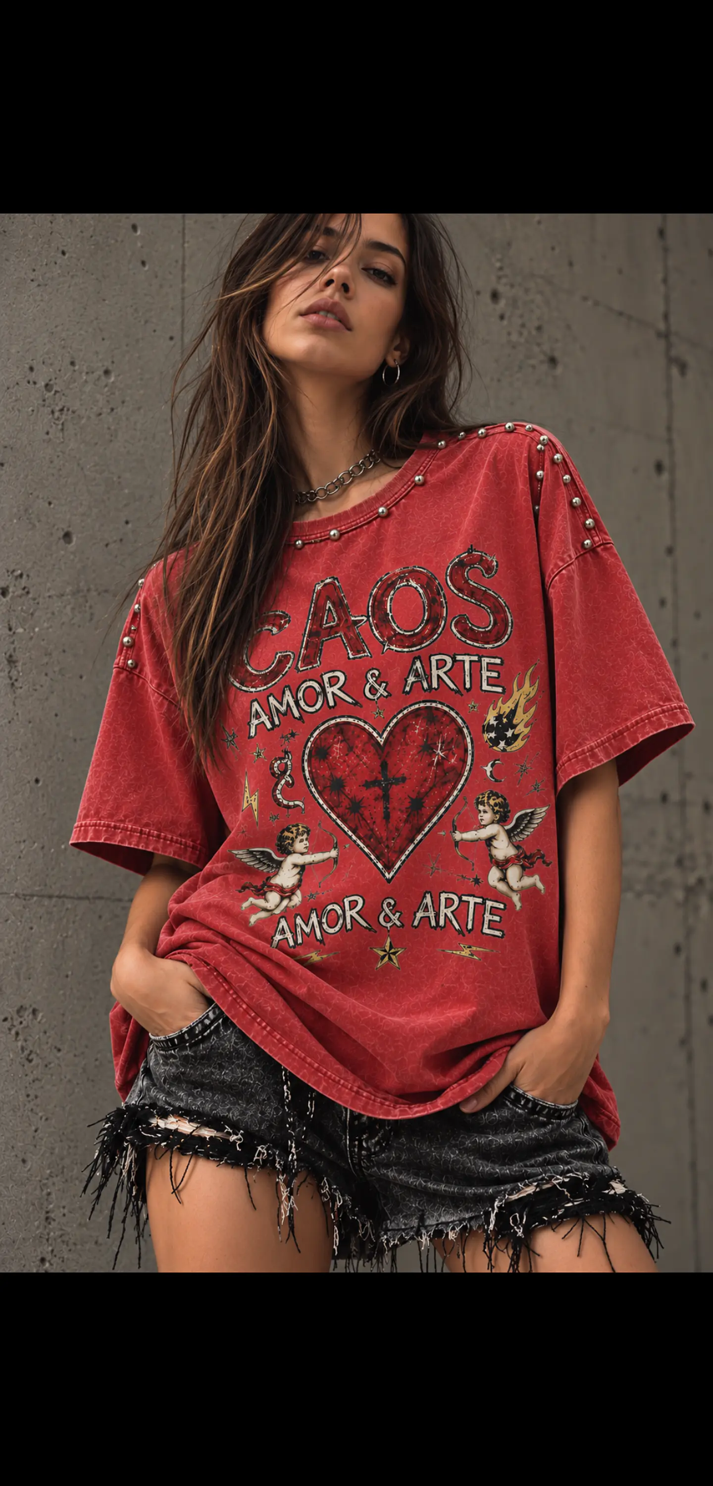 POLERA CAOS, AMOR & ARTE | RED EDITION 3