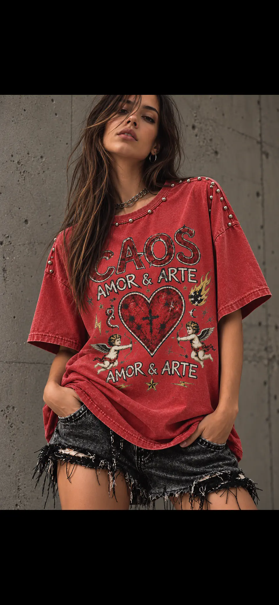 POLERA CAOS, AMOR & ARTE | RED EDITION 3