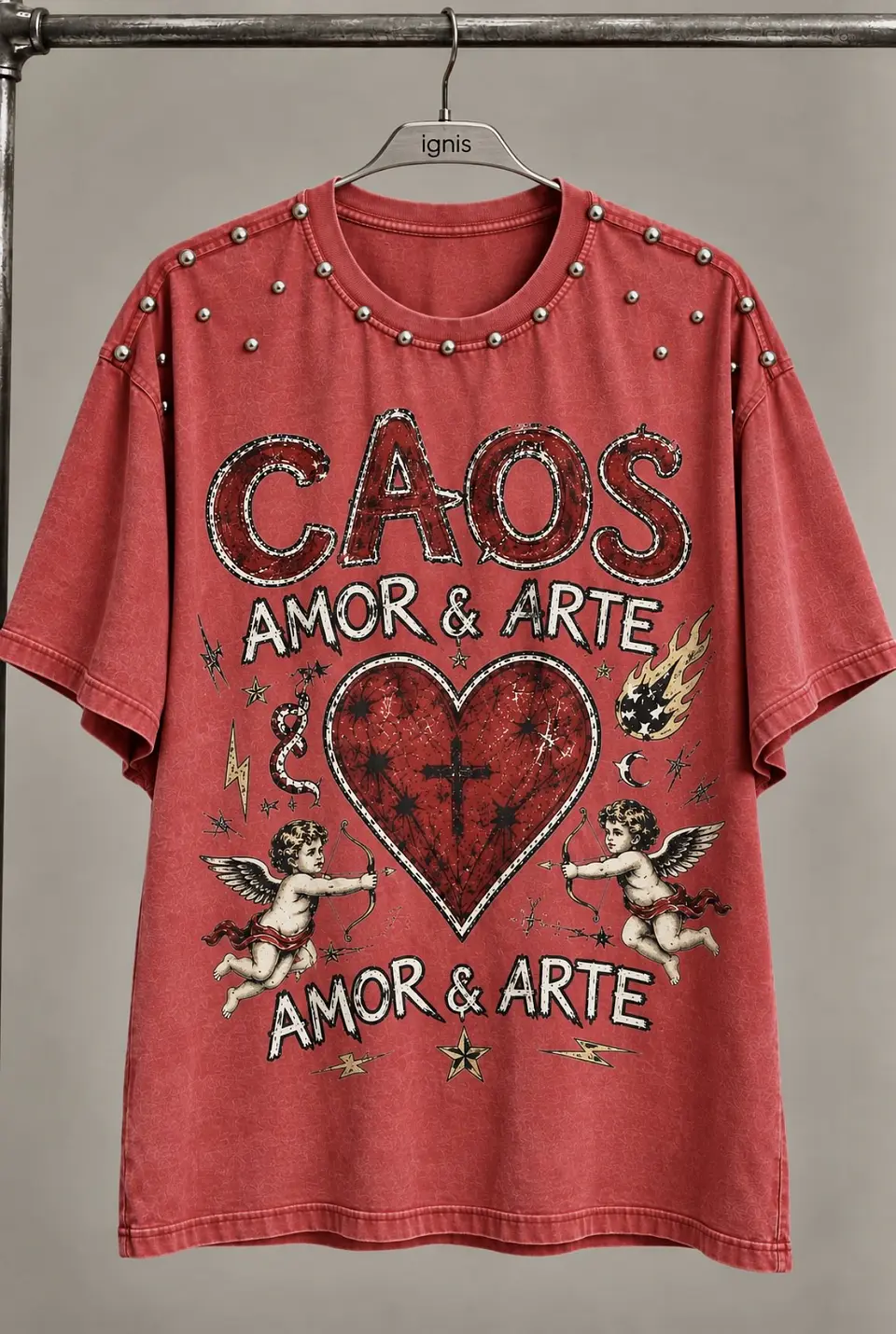 POLERA CAOS, AMOR & ARTE | RED EDITION 4