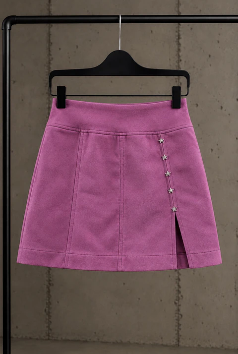 MINI FALDA PINK STAR