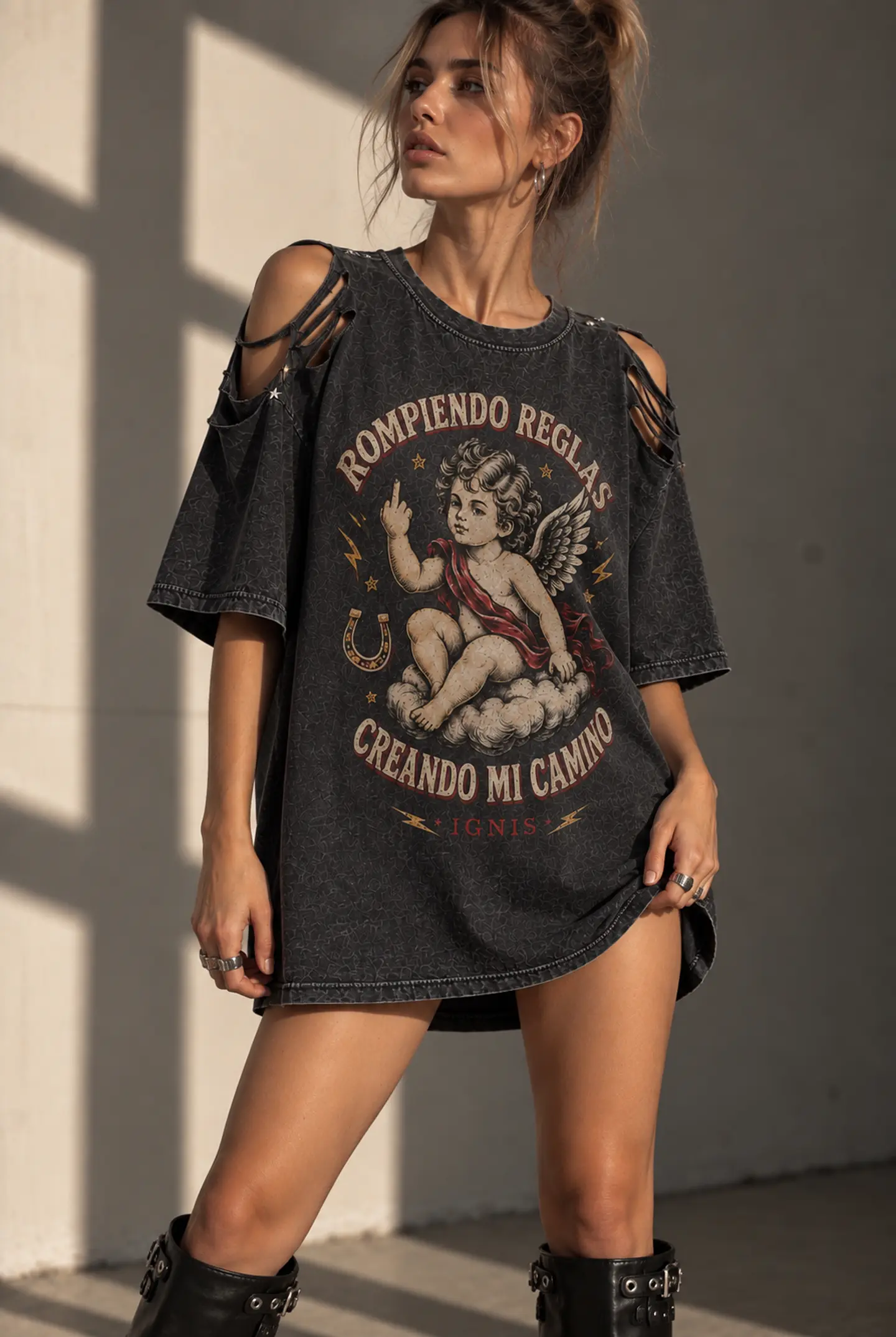 POLERA ROMPIENDO REGLAS BLACK 1