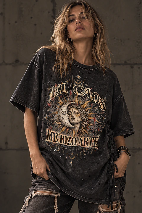 POLERA EL CAOS ME HIZO ARTE