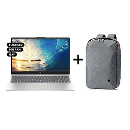 Notebook HP Ryzen 5 - 2025 / 8GB / 512GB SSD / 15,6" / W11 + Mochila