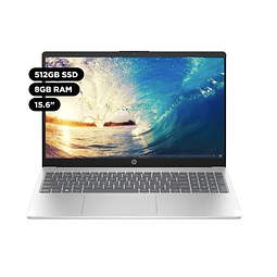 Notebook HP Ryzen 5, 8GB RAM, 512GB SSD, 15', W11, 2025
