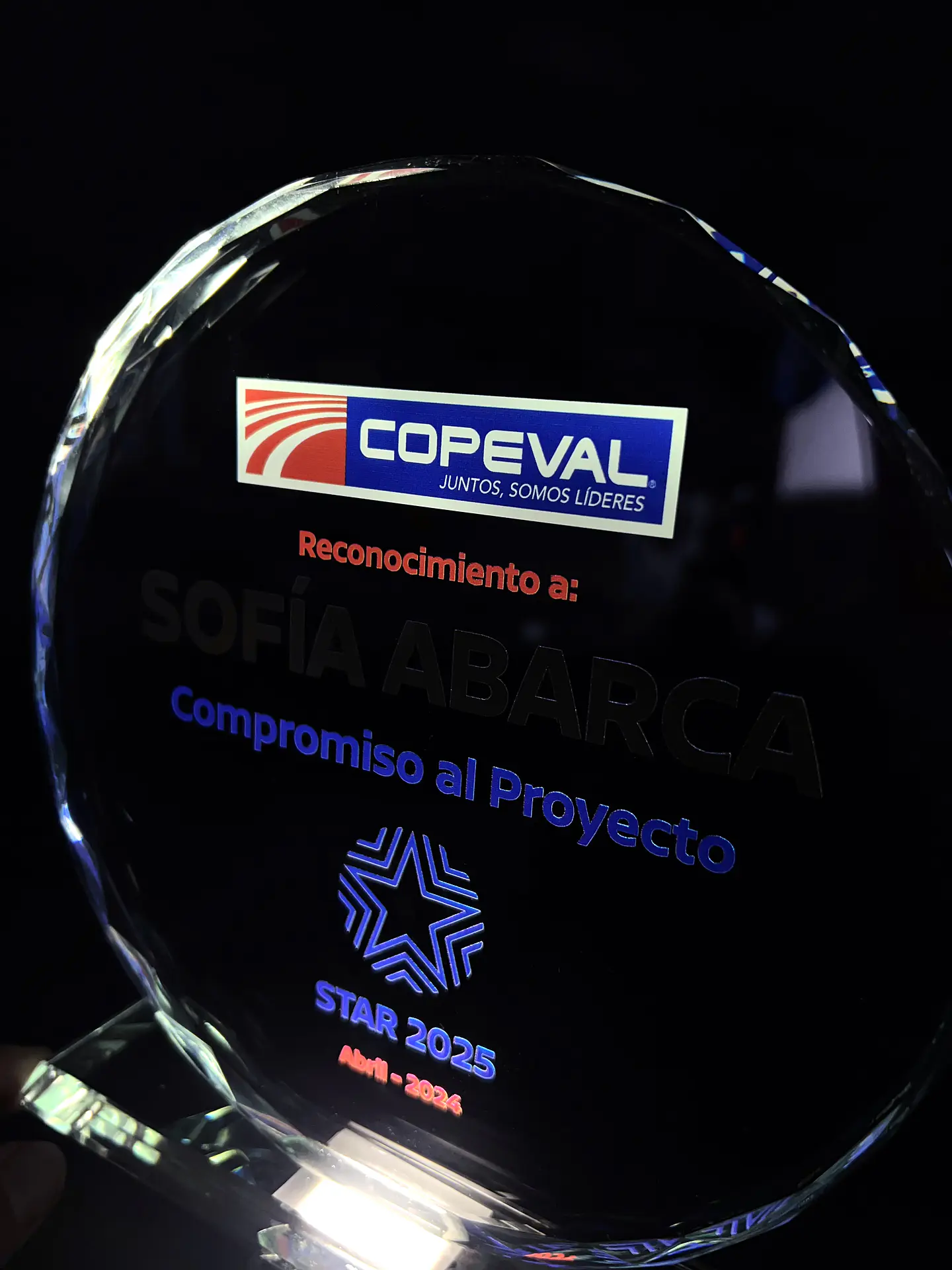 Galvano Cristal Biselado (Muestra) 2