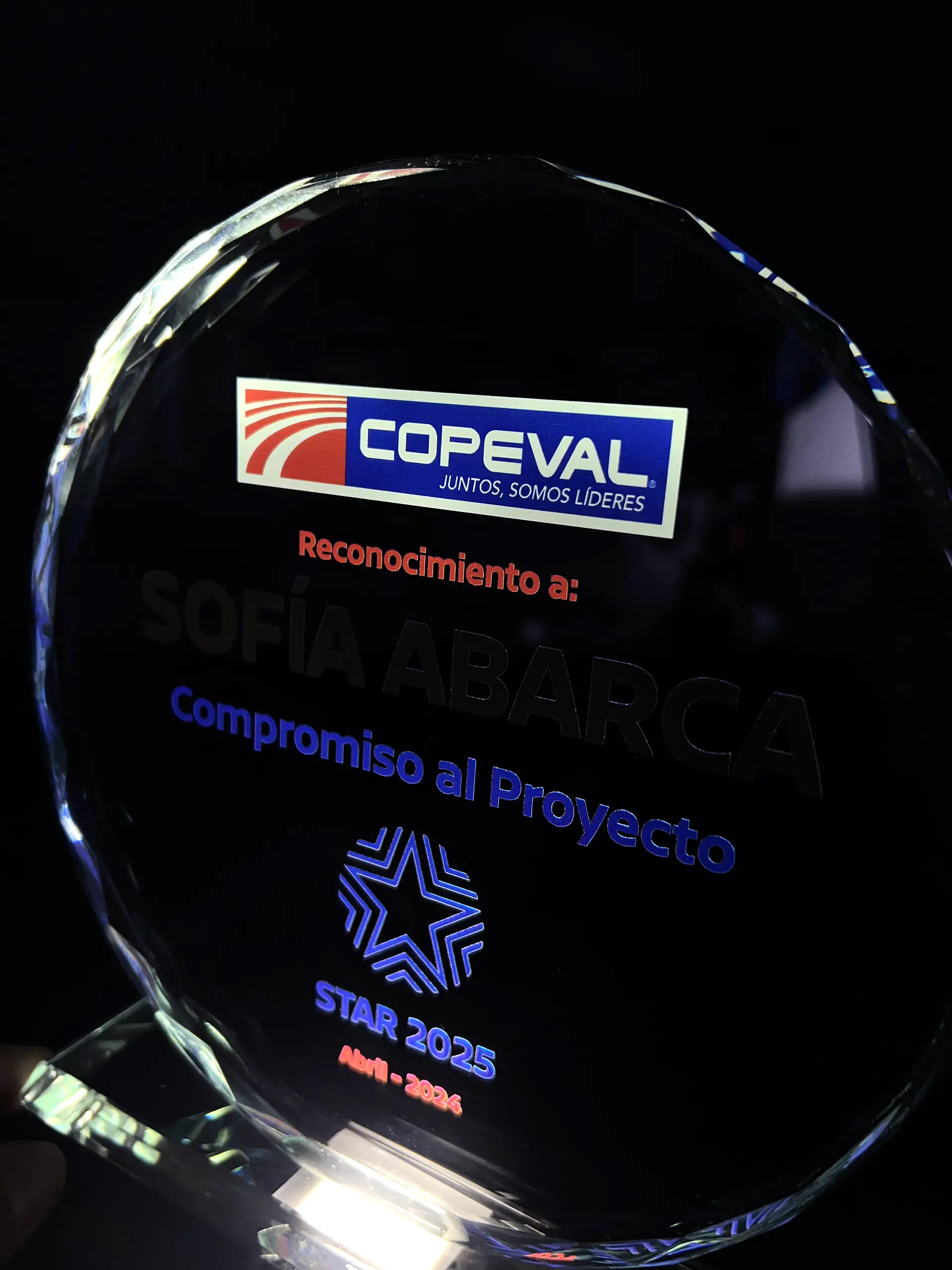 Galvano Cristal Biselado (Muestra) 2