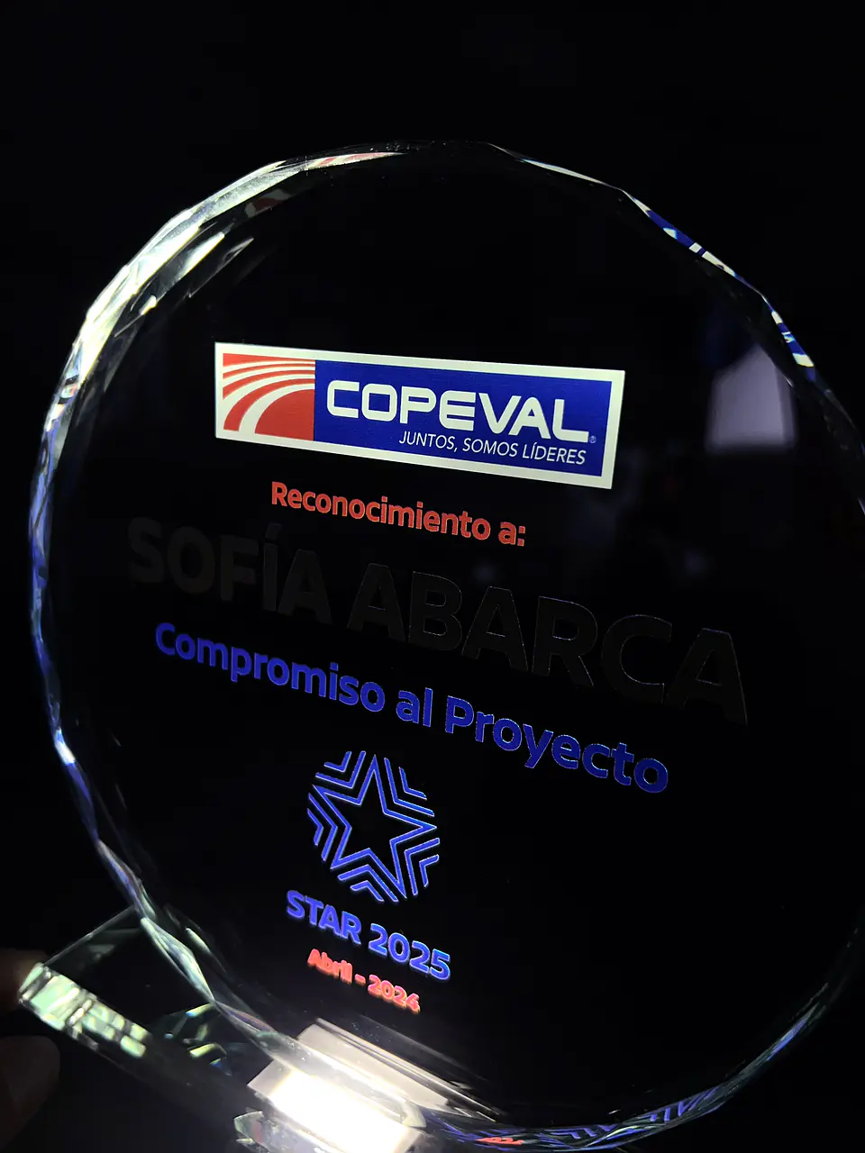 Galvano Cristal Biselado (Muestra) 2