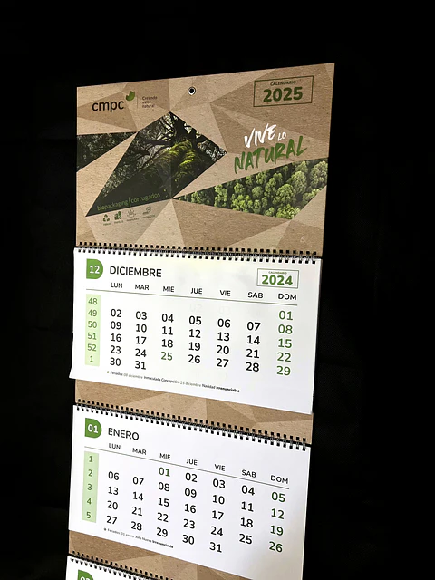 Calendario Muro Cmpc 2025 (Muestra)