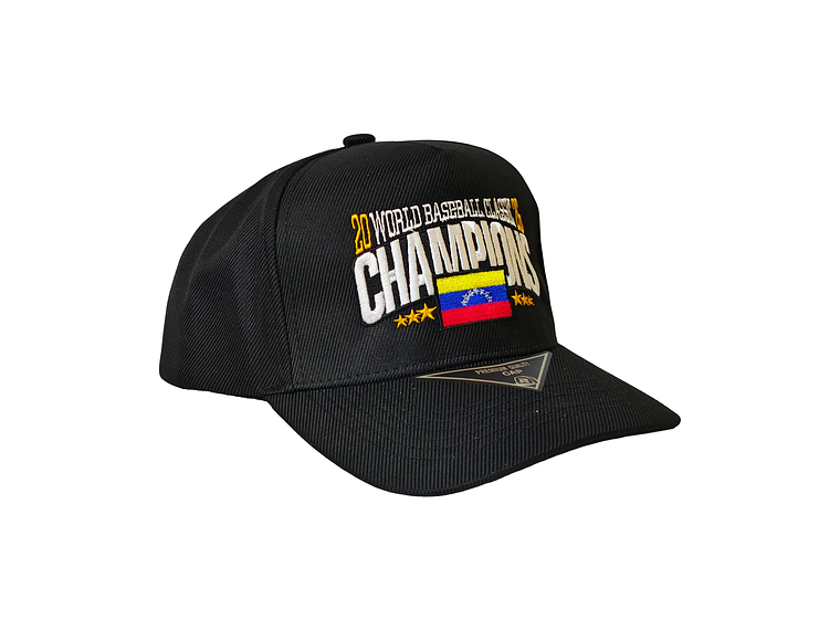Gorra Vzla Campeon Negra  2026 2