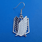 Aros Pendientes Shingeki No Kyojin Legión De Reconocimiento  - Miniatura 6