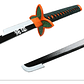 Katana Nichirin Kimetsu No Yaiba Bambu Cosplay Prop - Miniatura 12