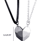 Collar Corazón Pareja Separables Con Imán - Miniatura 2