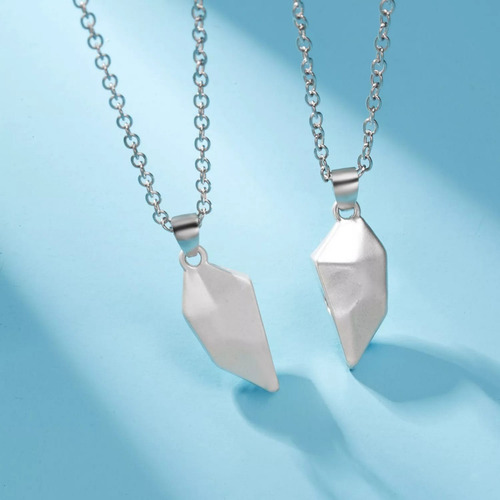 Collar Corazón Pareja Separables Con Imán 8