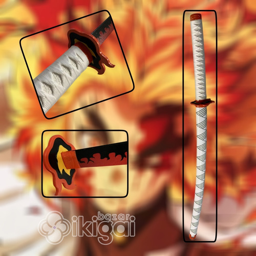 Katana Acero Rengoku Nichirin Kimetsu No Yaiba Demon Slayer 2