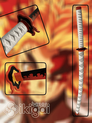 Katana Acero Rengoku Nichirin Kimetsu No Yaiba Demon Slayer