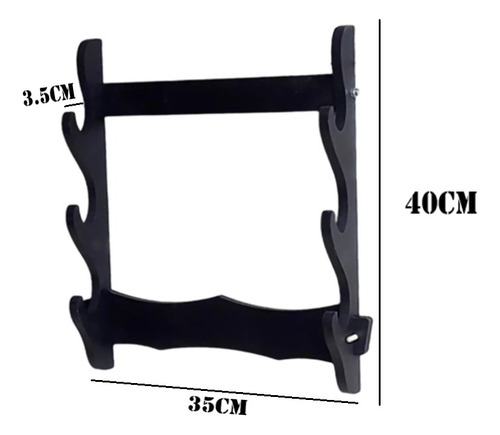 Soporte De Pared Katana Exhibidor 3 Katanas  2