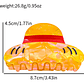 Pinche Cabello Sombrero Luffy One Piece Anime Kawaii - Miniatura 3