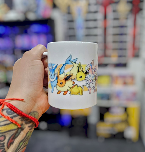 Tazón Mug Pokémon Eevee Evoluciones 325 Ml V2 3