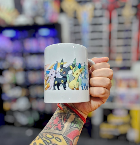 Tazón Mug Pokémon Eevee Evoluciones 325 Ml V2 4