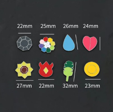 Set medallas Pokémon Kanto 5