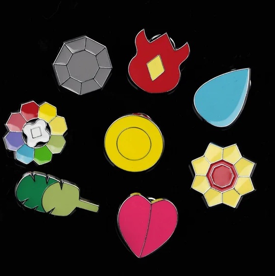Set medallas Pokémon Kanto 6