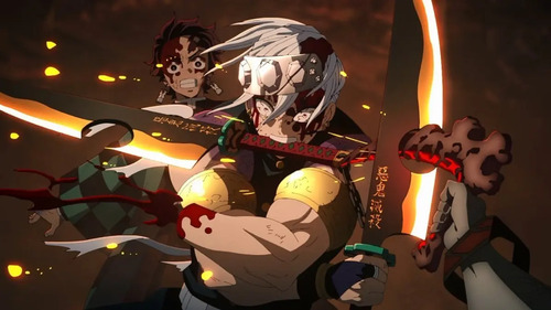 Katana Nichirin Uzui Tengen Kimetsu No Yaiba Par 3
