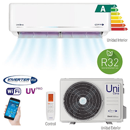 AIRES A/C UNICLIMA 12.000 BTU R32 ECO INV. SPLIT MURO 